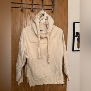 American Eagle Outfitters Cream Hoodie